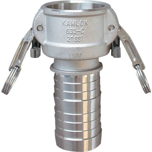 【メーカー在庫あり】 カムロック ツインロックタイプカプラー ホースシャンク ステンレス 3/4インチ SST 633-CL HD店