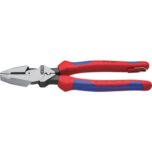 【メーカー在庫あり】 0912240T KNIPEX社 KNIPEX 0912-240(落下防止ツール付き) 架線工事用強力ペンチ 0912-240T HD店