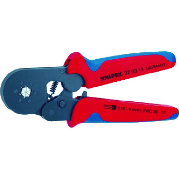 【メーカー在庫あり】 975314 KNIPEX社 KNIPEX エンドスリーブ用自動調整圧着ペンチ 9753-14 HD店