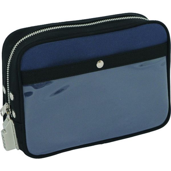 【メーカー在庫あり】 PMSED03 三栄産業(株) SANEI 帆布メール用ポーチ(M)SED-1錠付 紺 PM-SED-03 HD店