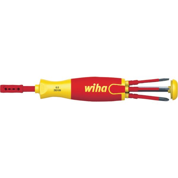 【メーカー在庫あり】 SB283109020 wiha社 wiha 絶縁スリムバリオ 差替式ドライバー マガジンリフトアップ 6本入セット SB2831-09020 HD店｜ヒロチー商事 ハーレー 店