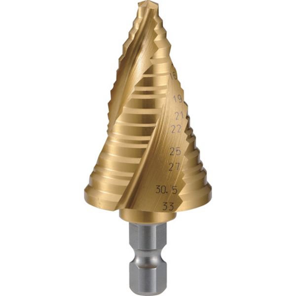 【メーカー在庫あり】 3SNMS33G トラスコ中山(株) TRUSCO ステップドリル 3枚刃チタンコーティング 6～33mm 段数11 3S-NMS-33G HD店｜ヒロチー商事 ハーレー 店 16,019円