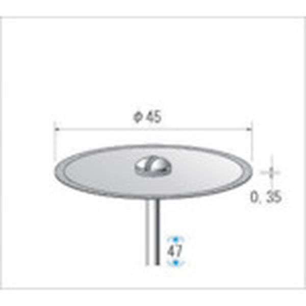【製造業者店卸し資産あり】 (株)ナカニシ ナカニシ 電着金剛石レコード盤 φ45×0.35×軸φ2.34 ＃200 14073 固定ディスク店