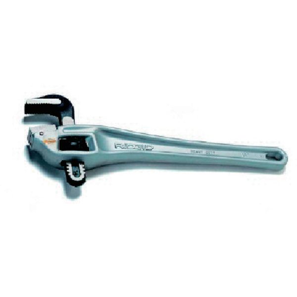 【製造業者店卸し資産あり】 Ridge RIDGID 軽銀オフセット 配管鍵 450粍 31125 固定ディスク店 DIY・工具-レンチ・スパナ-締付工具