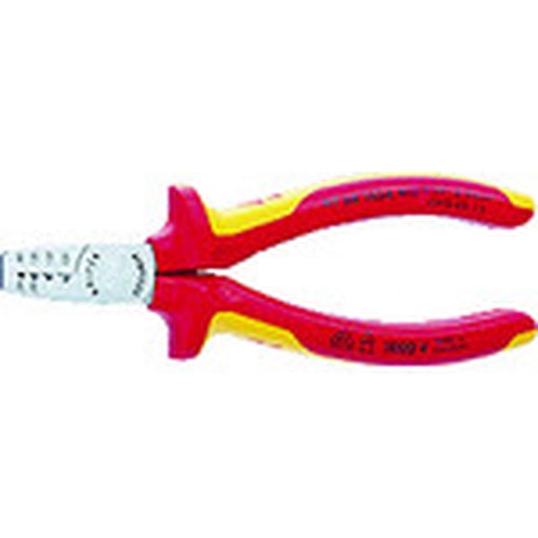 【メーカー在庫あり】 9768145A KNIPEX社 KNIPEX エンドスリーブ用絶縁圧着ペンチ 1000V 9768-145A HD店
