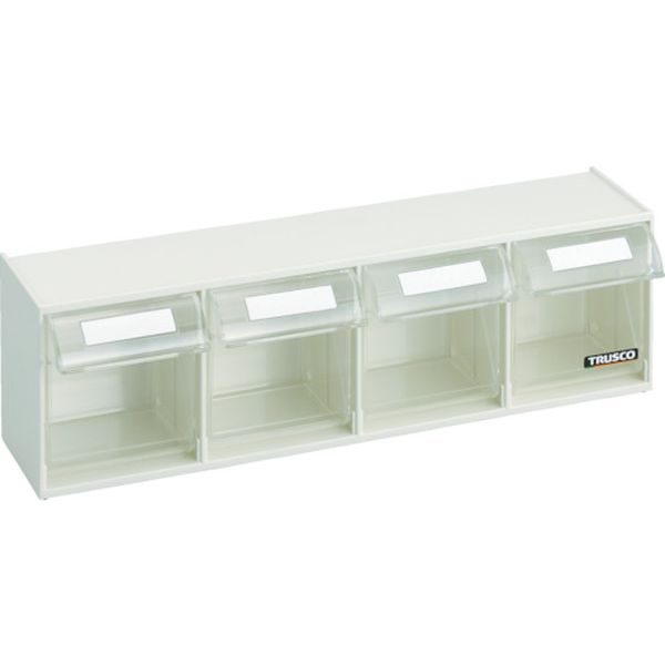 【メーカー在庫あり】 CPB4 トラスコ中山(株) TRUSCO クリアポケットボックス 引出4個 CPB-4 HD店