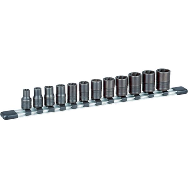 【メーカー在庫あり】 TONE(株) TONE トルネードソケットセット(ホルダー付) 12pcs HTR312 HD店