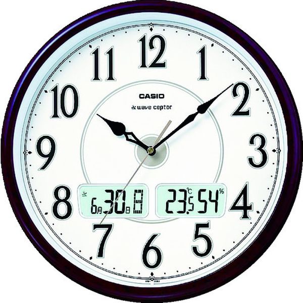 【メーカー在庫あり】 ITM200J5BJF カシオ計算機(株) カシオ 電波掛け時計 直径340mm ITM-200J-5BJF HD店
