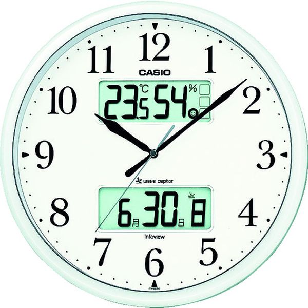 【メーカー在庫あり】 ITM660NJ8JF カシオ計算機(株) カシオ 電波掛け時計 直径350mm ITM-660NJ-8JF HD店