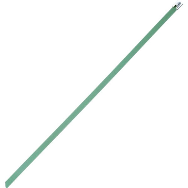 【メーカー在庫あり】 MLTタイプ フルコーティングステンレススチールバンド SUS316 緑 幅8.1mm 長さ521mm 50本入り MLTFC6H-LP316GR HD店