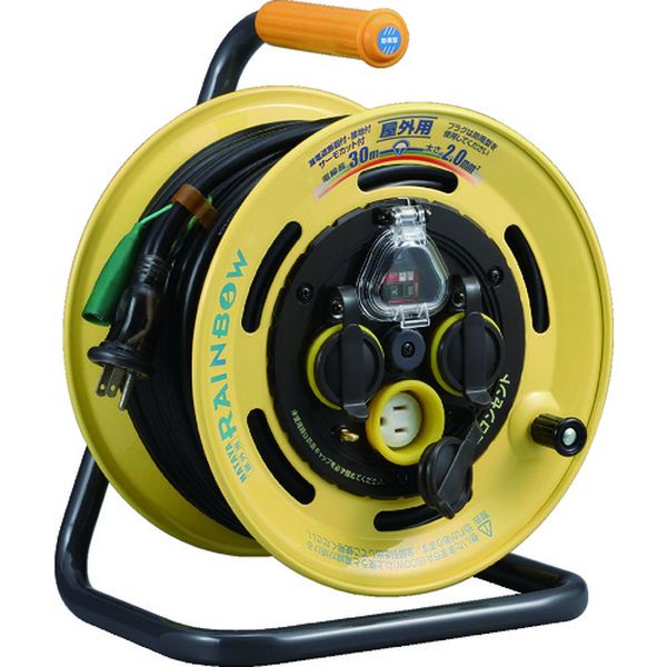 【メーカー在庫あり】 SBE30KC (株)ハタヤリミテッド ハタヤ 防雨型 レインボーリール 単相100V接地付 30m SBE-30KC HD店