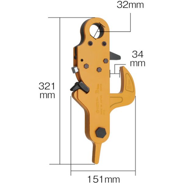 【メーカー在庫あり】 (株)スーパーツール スーパー 敷鉄板専用フック(抜去式)スーパーフットロック 容量3.0ton SDH3 HD店｜ヒロチー商事 ハーレー 店