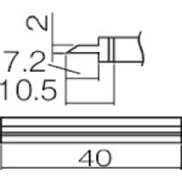 【メーカー在庫あり】 T121406 白光(株) 白光 こて先 スパチュラ 40 T12-1406 HD店