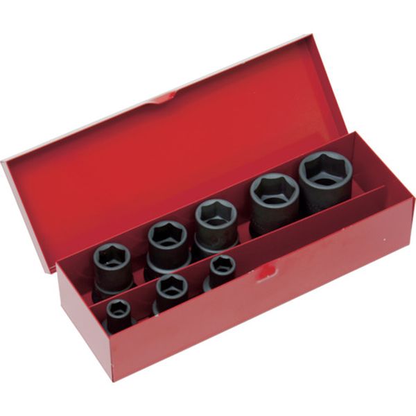 【メーカー在庫あり】 T38SET トラスコ中山(株) TRUSCO インパクト用ソケット8個組セット 差込角9.5mm T3-8SET HD店