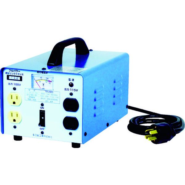 【メーカー在庫あり】 TB200D 日動工業(株) 日動 変圧器 降圧専用トラパック 2KVA TB-200D HD店 40,244円