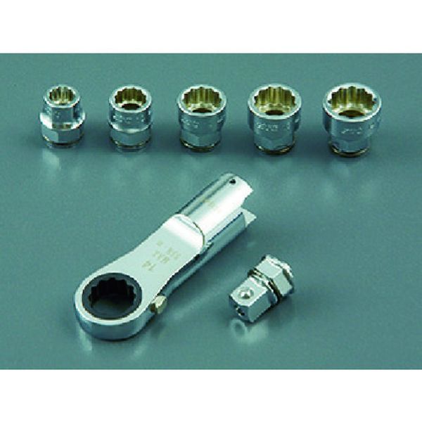 【メーカー在庫あり】 京都機械工具(株) KTC 交換式用 ラチェットめがねヘッドセット［7点組］ TGX13MR147 HD店