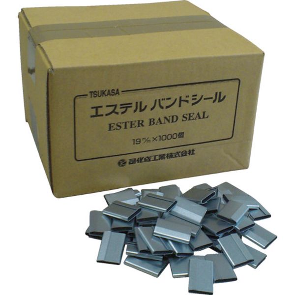 【メーカー在庫あり】 司化成工業(株) ツカサ 重梱包バンド用金具シール「16mm用(1000個入り)」 TMS16 HD店