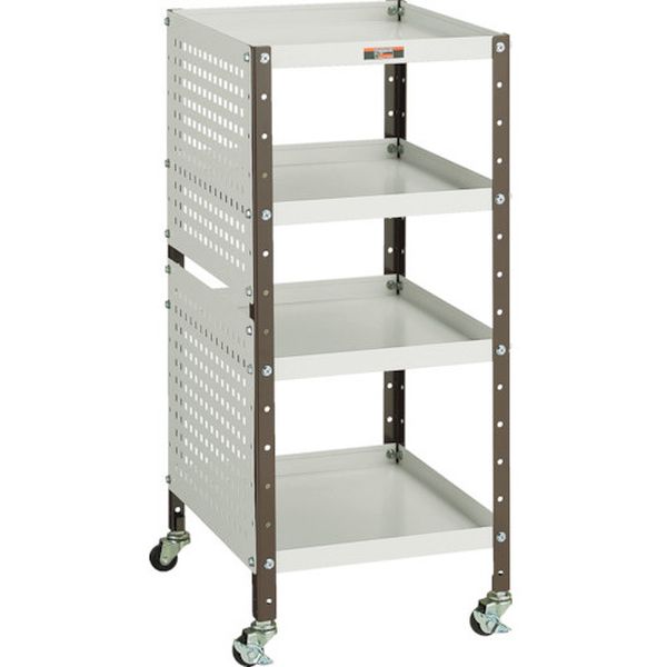 VS1P2 トラスコ中山(株) TRUSCO V型ツールワゴン 350X420XH798 4段 Pパネル付 VS-1P2 HD店