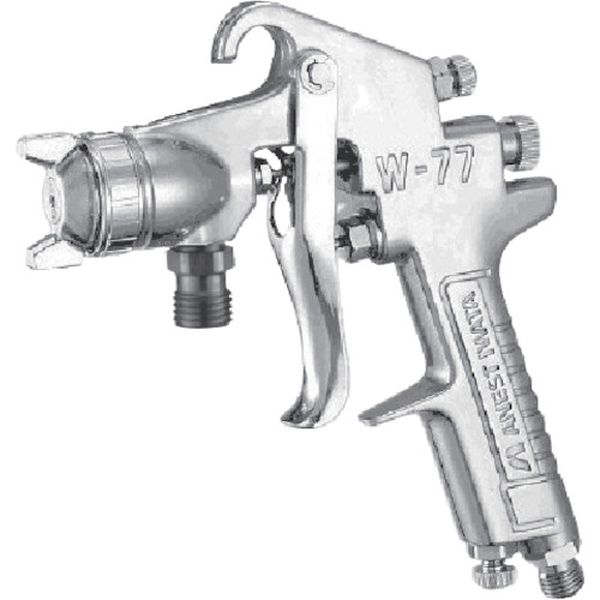 【メーカー在庫あり】 W7721S 中形スプレーガン 吸上式 ノズル口径 Φ2.0 空気使用量340L/min W-77-21S HD店
