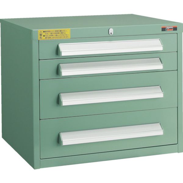 【メーカー在庫あり】 WLVR422 トラスコ中山(株) TRUSCO WLVR型キャビネット 500X412XH420 引出4段 緑 WLVR-422 HD店｜ヒロチー商事 ハーレー 店