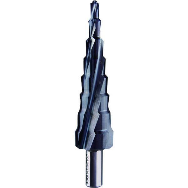 【メーカー在庫あり】 RUKO社 RUKO 4枚刃スパイラルステップドリル 6-27mm ハイス ルナテックコーティング 101084P HD店