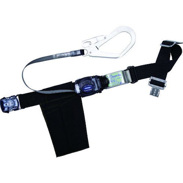 【メーカー在庫あり】 胴ベルト型墜落制止用器具(巻取タイプ)ロック機構なし リトラ 黒 M 幅50MM×長さ1200MM ワンタッチバックル TB-RL-OT593-BLK-M-BP HD店