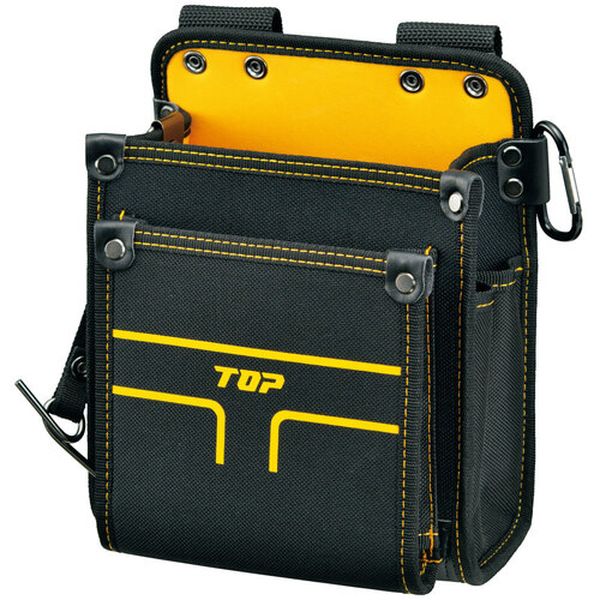 【メーカー在庫あり】 TPD201M トップ工業(株) TOP 電工腰袋2段タイプ(中) TPD-201M HD店