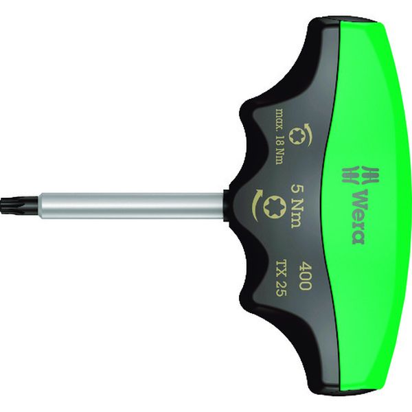 【製造業者店卸し資産あり】 Wera社 Wera 400 トルクドライバーT型 トルクスTX25 / 5.0 Nm 005091 固定ディスク店 手動工具-DIY・工具-トルクレンチ