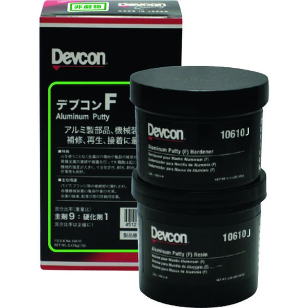 【メーカー在庫あり】 (株)ITWパフォーマンスポリマーズ＆フルイズジャパン デブコン F450g(アルミ向け・パテ状) DV10610J HD店