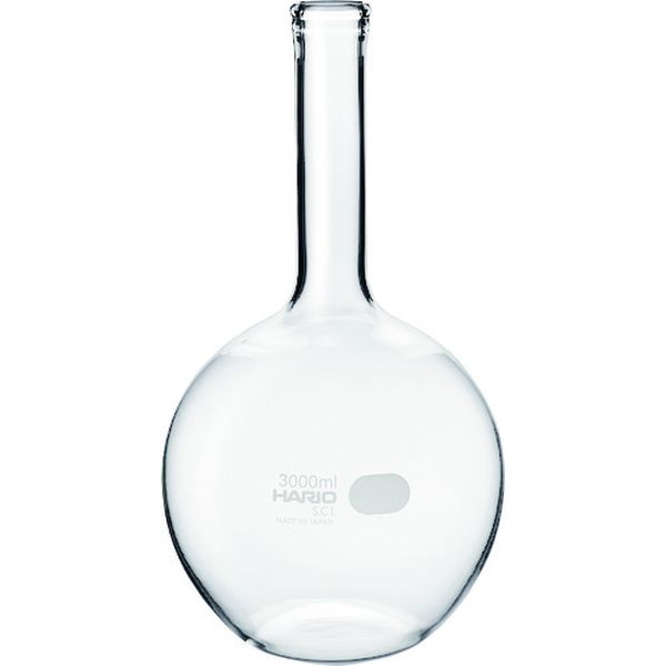 【メーカー在庫あり】 HF3LSCI ハリオサイエンス(株) HARIO 平底フラスコ 3000ml HF-3L-SCI HD店