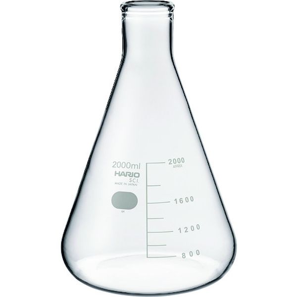 【メーカー在庫あり】 SF2LSCI ハリオサイエンス(株) HARIO 三角フラスコ 目安目盛付 2000ml SF-2L-SCI HD店｜ヒロチー商事 ハーレー 店