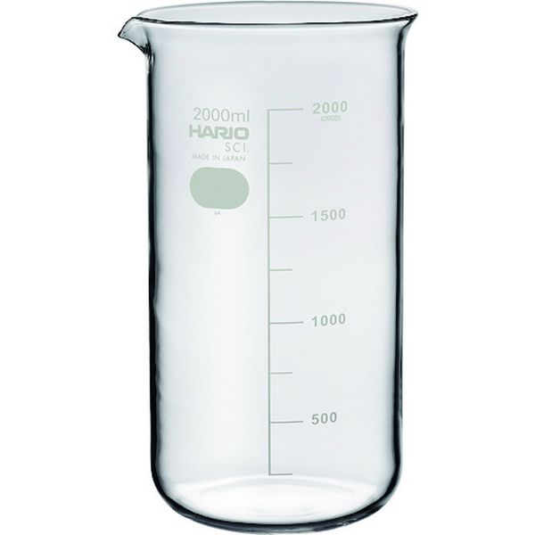 【メーカー在庫あり】 TB2LSCI ハリオサイエンス(株) HARIO トールビーカー 目安目盛付 2000ml TB-2L-SCI HD店