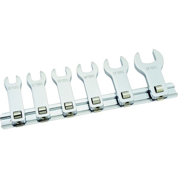 【メーカー在庫あり】 旭金属工業(株) ASH ロングクローフートレンチセット9.5□(6pcs) VCLS360 HD店|ヒロチー商事 ハーレー 店
