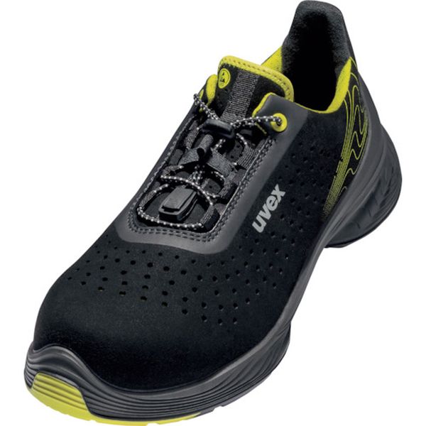 【メーカー在庫あり】 uvex1 G2 パーフォレーテッド ローシューズ 28.5cm S1 SRC ブラック/ライム 6843544 HD店