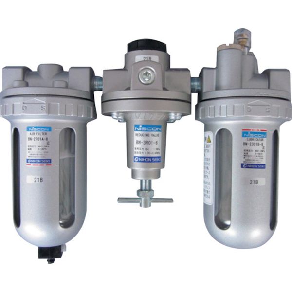 【メーカー在庫あり】 BN2501B8 日本精器(株) 日本精器 FRLユニット 8A BN-2501B-8 HD店