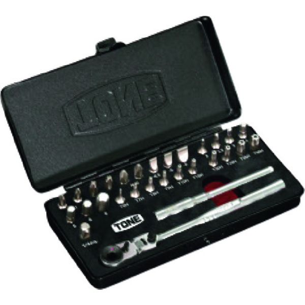 【メーカー在庫あり】 TONE(株) TONE オフセット式ビットラチェットセット 29点セット メタルケース入り BRFS27 HD店