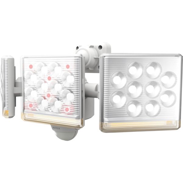 【メーカー在庫あり】 LEDAC3045 (株)ムサシ ライテックス 12W3灯 フリーアーム式 LEDセンサーライト リモコン付 LED-AC3045 HD店