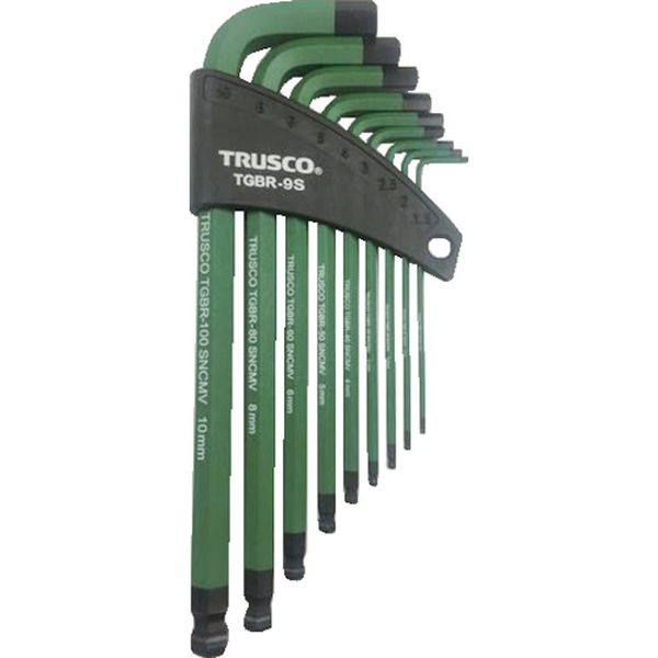 【メーカー在庫あり】 TGBR9S トラスコ中山(株) TRUSCO カラーボールポイント六角棒レンチセット 9本組 TGBR-9S HD店