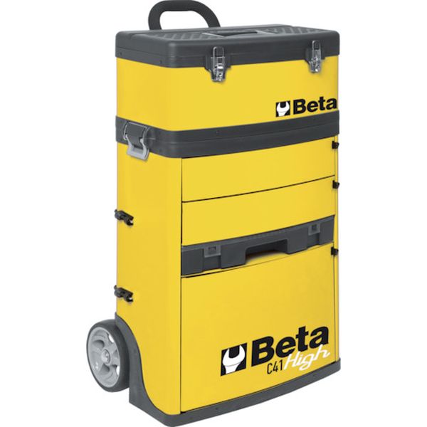 【メーカー在庫あり】 Beta社 ベータ 移動式ツールトロリー C41H イエロー 041000012 HD店