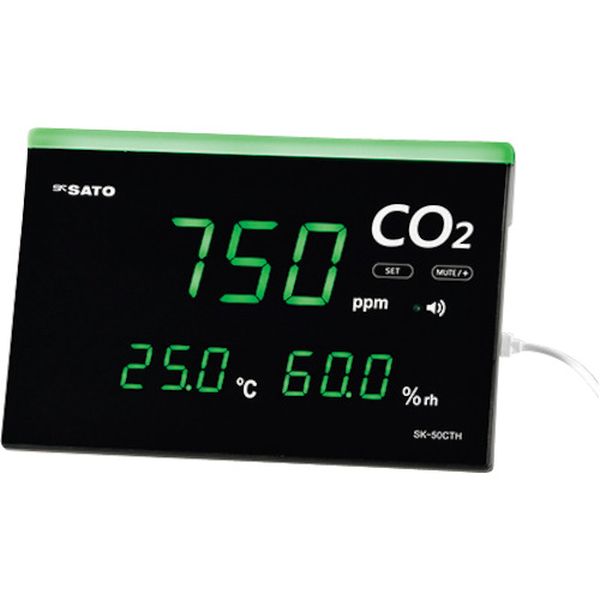 【メーカー在庫あり】 173700 (株)佐藤計量器製作所 佐藤 CO2モニター SK-50CTH(1737-00) 1737-00 HD店