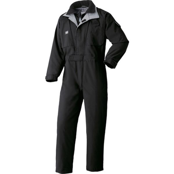 【メーカー在庫あり】 700006L 山田辰(株) AUTO&minus;BI 防寒つなぎ服 ブラック Lサイズ 700-BC-L HD店｜ヒロチー商事 ハーレー 店