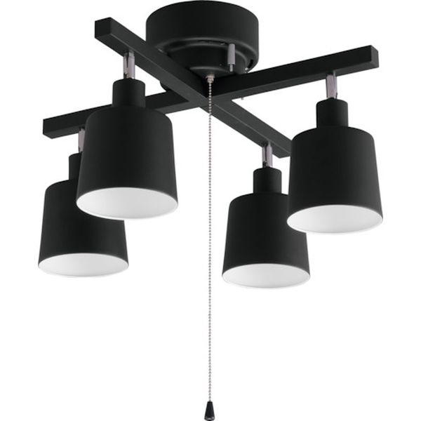 【メーカー在庫あり】 CE4LA20CB アイリスオーヤマ(株) IRIS 537644 4灯シーリング クロス ブラック CE4LA-20C-B HD店