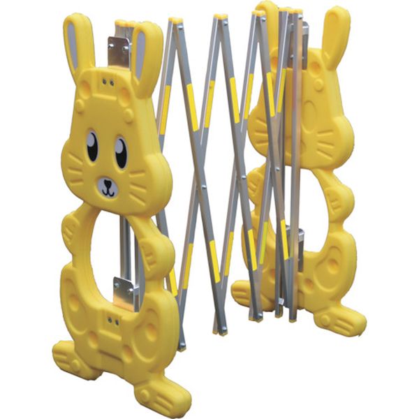 【メーカー在庫あり】 RG1 安全興業(株) ANZEN 現場用簡易アルミゲート ラビットゲート黄(反射付)2M RG-1 HD店