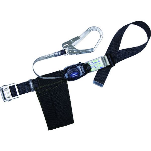 【メーカー在庫あり】 胴ベルト型墜落制止用器具(巻取タイプ)ロック機構なし リトラ 黒 Lサイズ 幅50MM×長さ1400MM TB-RN-590-BLK-L-BP HD店