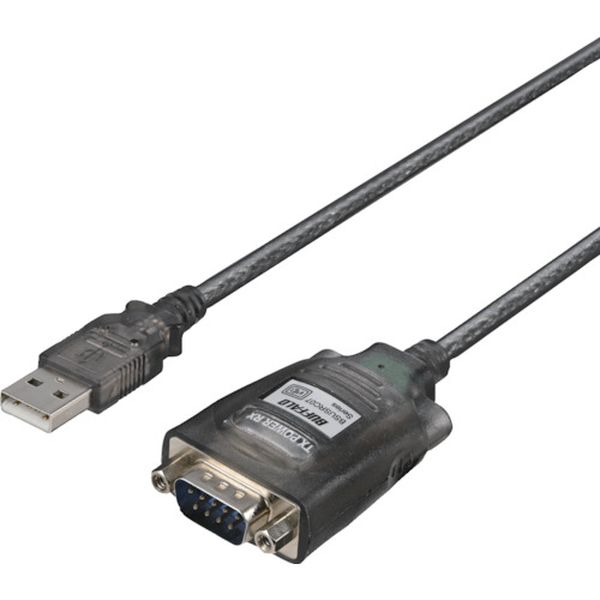 【メーカー在庫あり】 (株)バッファロー バッファロー USBシリアル変換ケーブル ブラックスケルトン 0.5m BSUSRC0705BS HD店