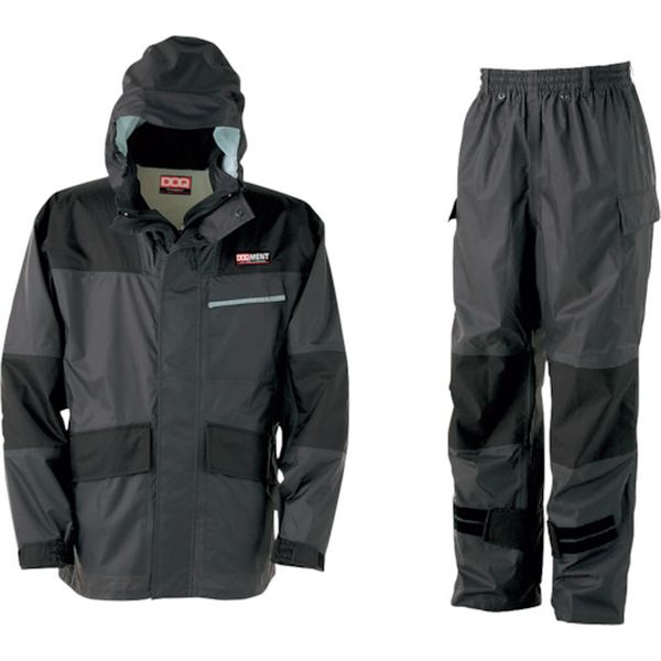 【メーカー在庫あり】 KM00174M (株)カジメイク カジメイク KM-001 仕事合羽 チャコール M KM-001-74-M HD店