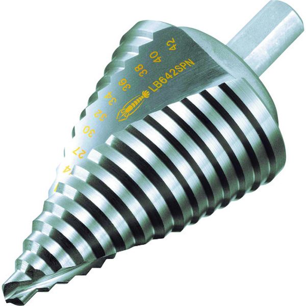 【メーカー在庫あり】 スパイラルステージドリル ノンコーティング 15段 ストレート軸(三面取り) 6-42 LB642SPN HD店
