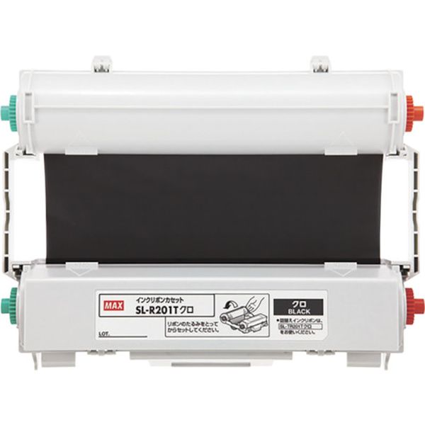 【メーカー在庫あり】 SLR201T マックス(株) MAX ビーポップ CPM-200用インクリボンカセット SL-R201Tクロ 50m巻 SL-R201T HD店