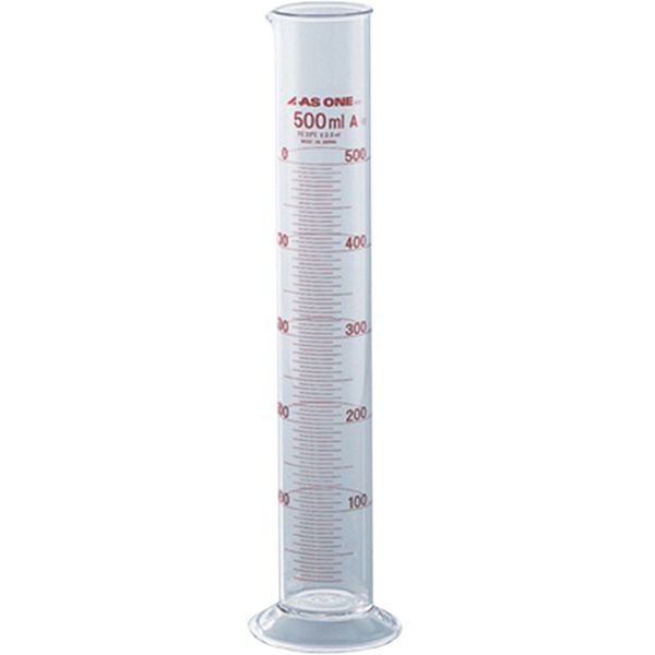 【メーカー在庫あり】 1856110 アズワン(株) AS メスシリンダー 500ml(ASONE) 1-8561-10 HD店