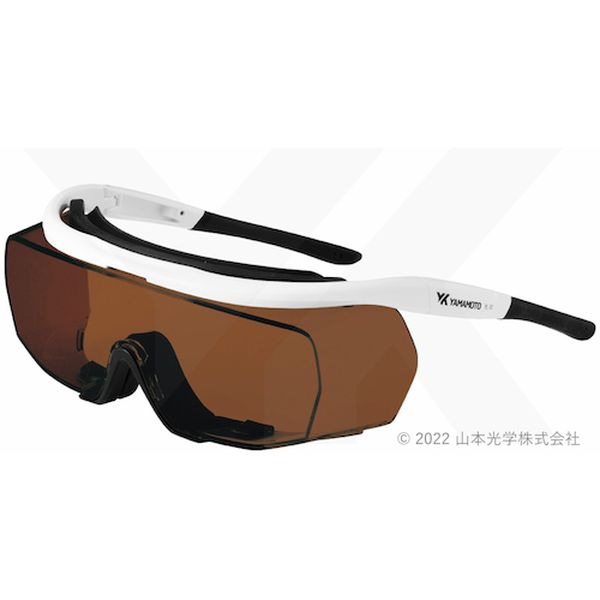 【メーカー在庫あり】 CEYL780MRGBLT  山本光学(株) YAMAMOTO レーザー光用遮光一眼形めがね ロータイプ CE HD店
